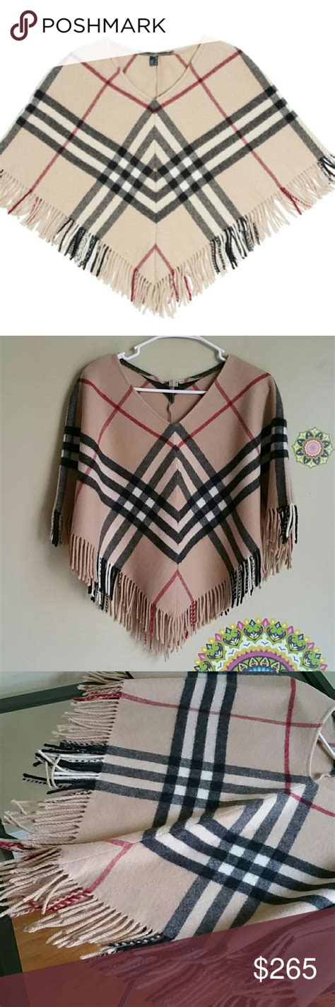 poncho kinder burberry|how to authentic burberry poncho.